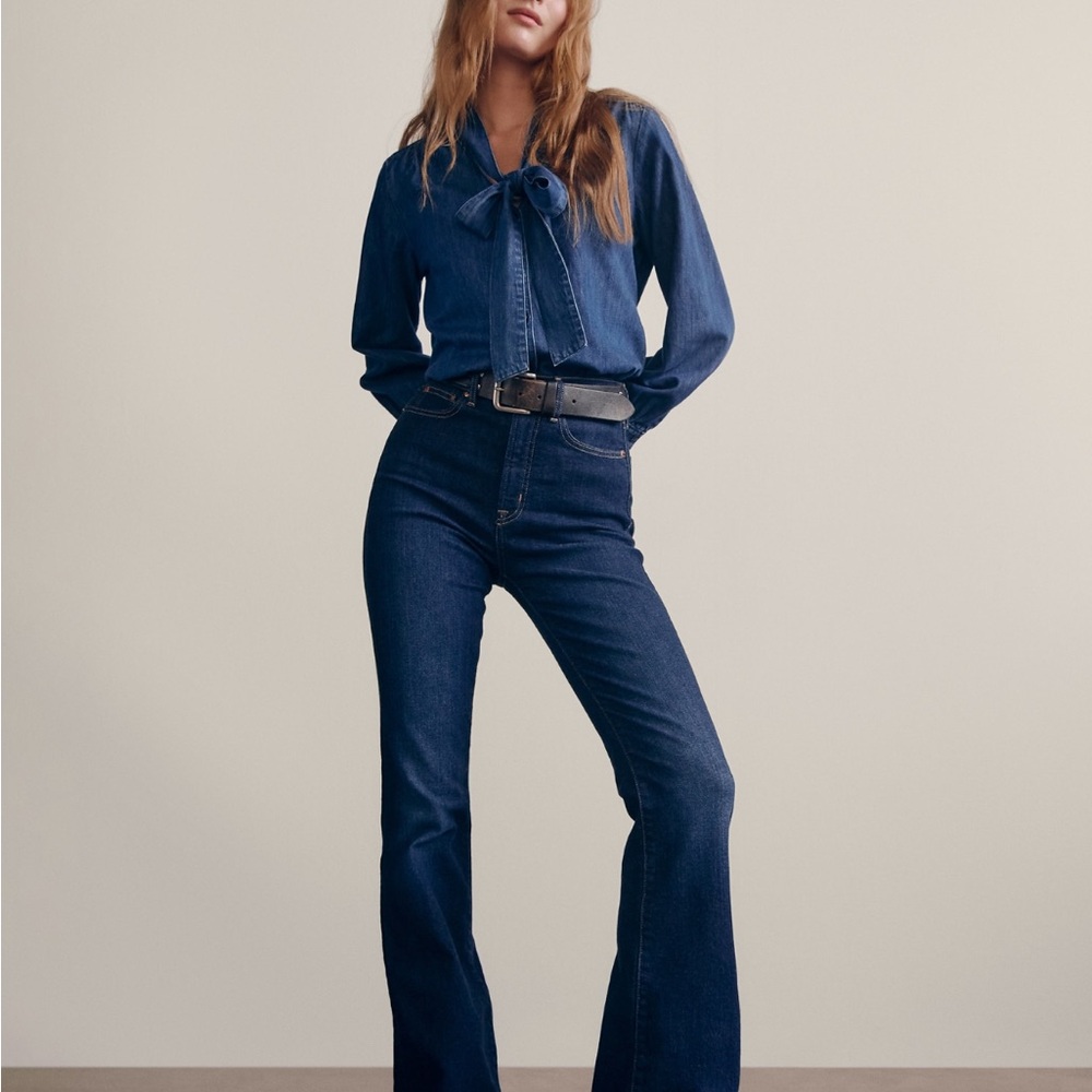 GAP 70’s Flare Wide Leg Blue Jeans - Picture 3 of 13